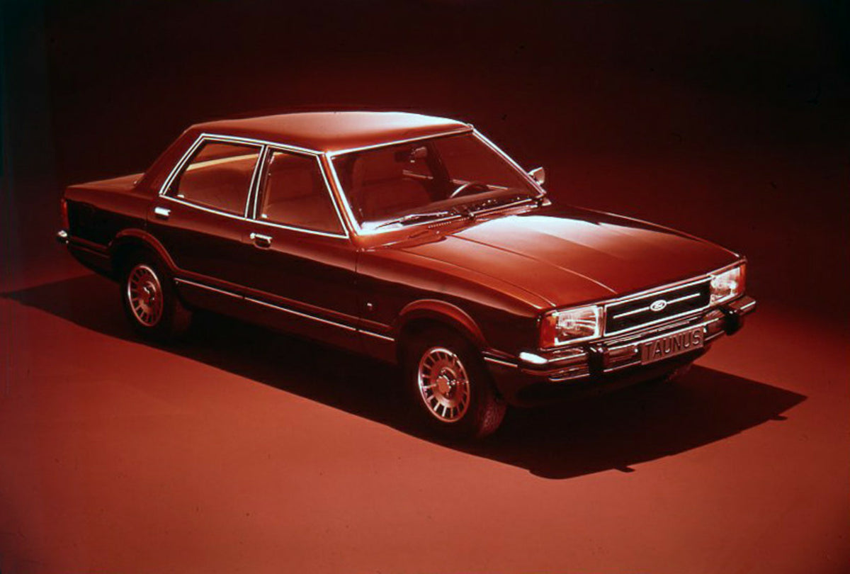 This archival image documents the 1976 Ford Taunus in studio and is preserved in the Ford Heritage Vault as part of Ford Motor Company's historic photographic archive. Free for personal, non-commercial use. Ford Heritage Vault reference AR-2000-21...
