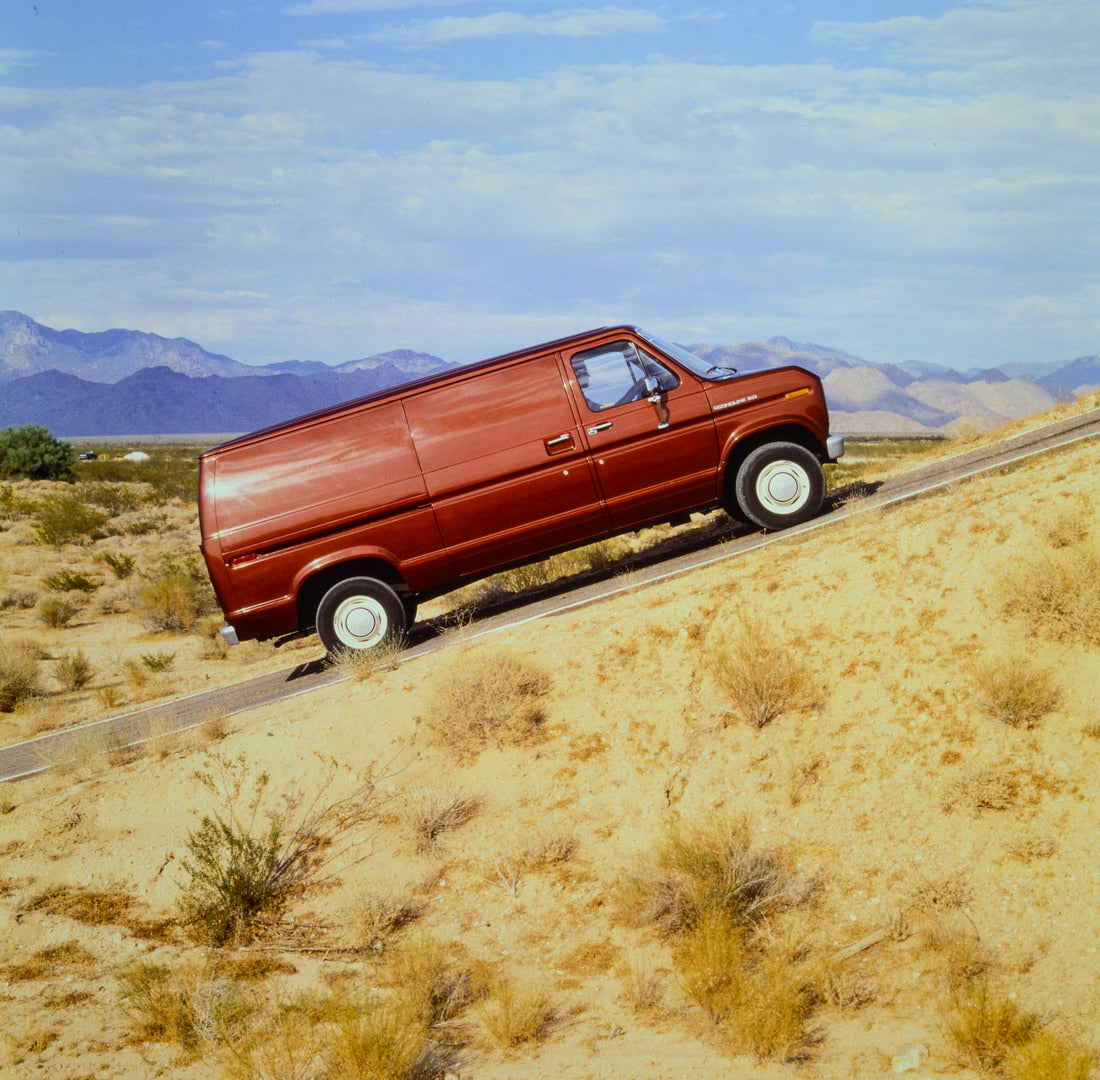 This archival image documents the 1984 Ford Econoline 150 and is preserved in the Ford Heritage Vault as part of Ford Motor Company's historic photographic archive. Free for personal, non-commercial use. Ford Heritage Vault reference AR-2001-86-10...