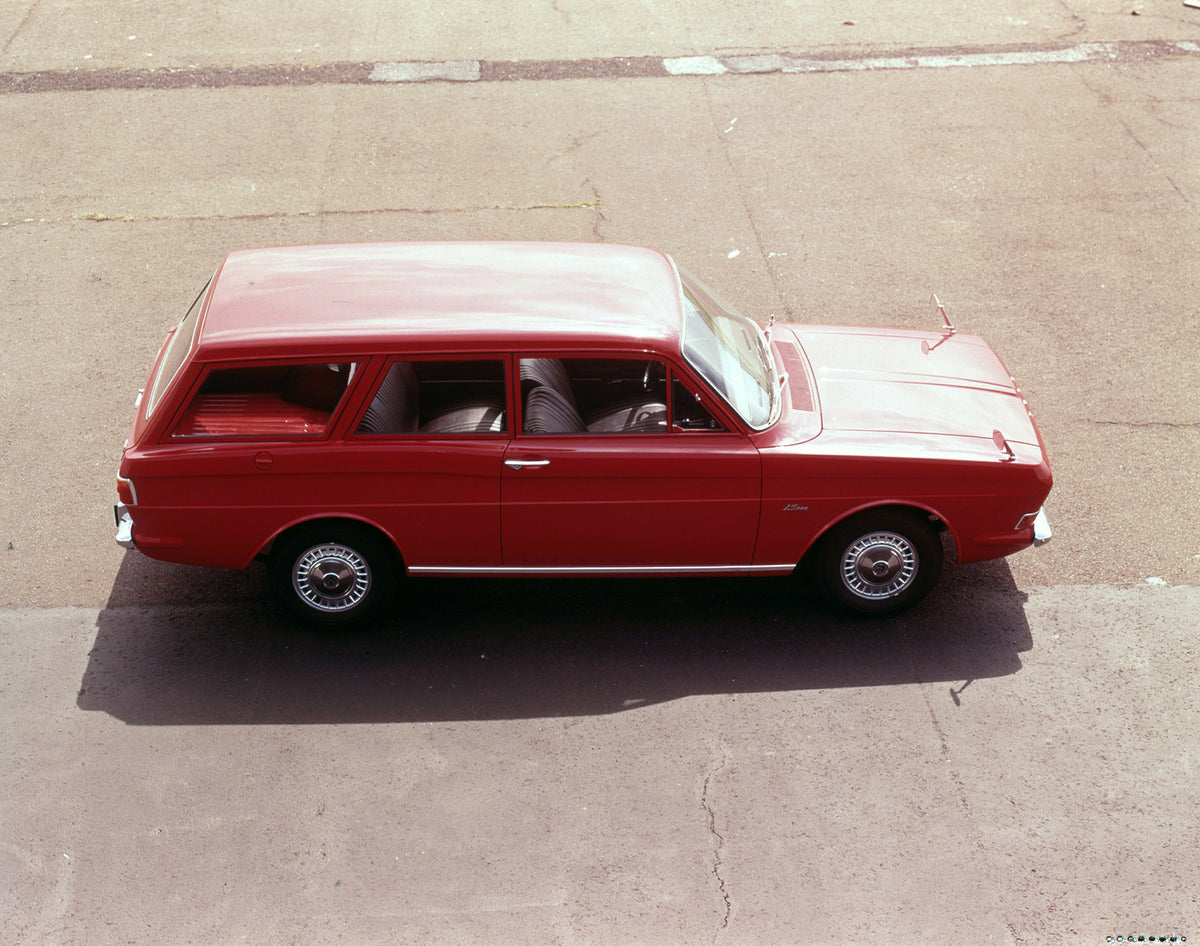 This archival image documents the 1970 Ford Taunus 15M P6 aerial side view on pavement and is preserved in the Ford Heritage Vault as part of Ford Motor Company's historic photographic archive. Free for personal, non-commercial use. Ford Heritage ...