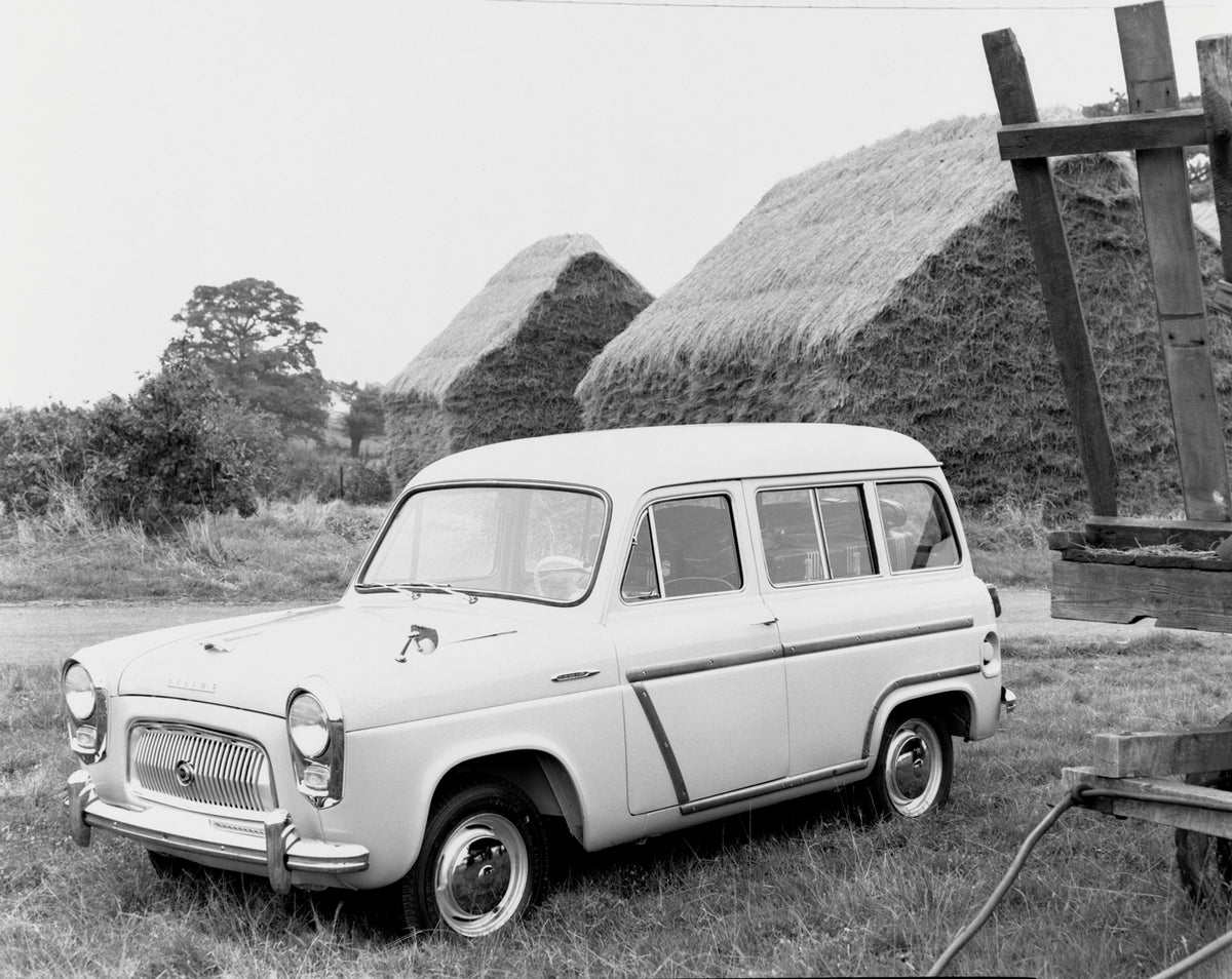 This archival image documents the 1955 Ford Squire left hand drive and is preserved in the Ford Heritage Vault as part of Ford Motor Company's historic photographic archive. Free for personal, non-commercial use. Ford Heritage Vault reference AR-2...