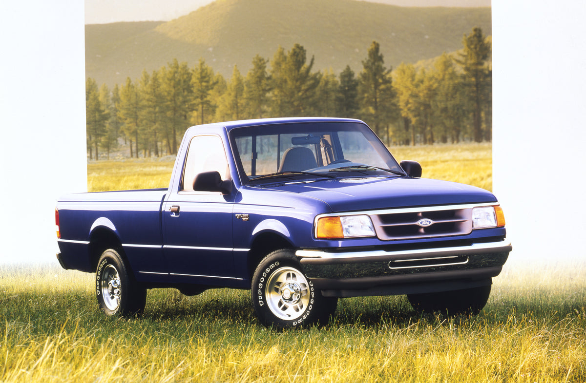 This archival image documents the 1997 Ford Ranger XLT and is preserved in the Ford Heritage Vault as part of Ford Motor Company's historic photographic archive. Free for personal, non-commercial use. Ford Heritage Vault reference AR-2008-8.1.2.7437.