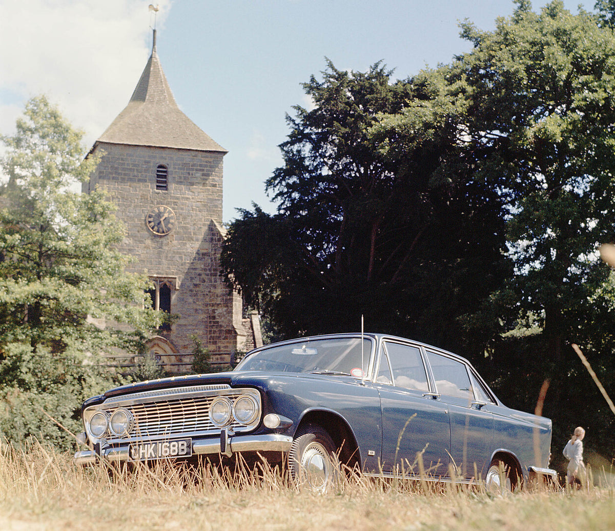 This archival image documents the 1962 Ford Zodiac MKIII scenic with church in background 1962-A-2 and is preserved in the Ford Heritage Vault as part of Ford Motor Company's historic photographic archive. Free for personal, non-commercial use. Fo...