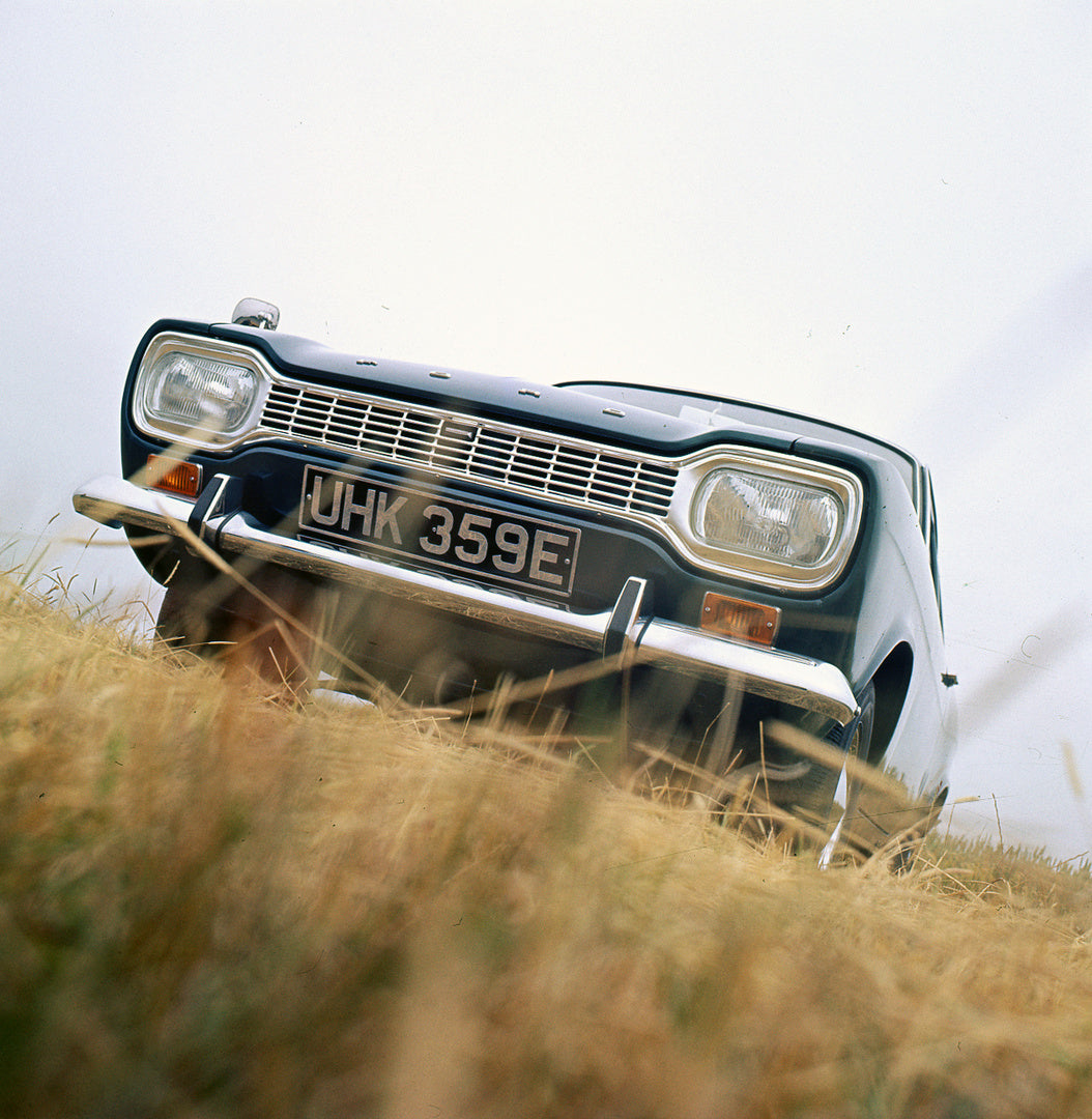 This archival image documents the 1967 Ford Escort Mark I lower view in scenic field at Boreham and is preserved in the Ford Heritage Vault as part of Ford Motor Company's historic photographic archive. Free for personal, non-commercial use. Ford ...