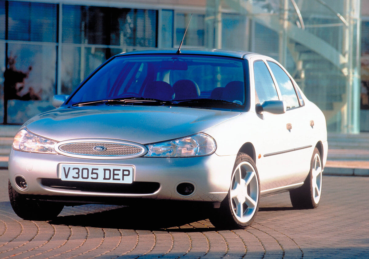 This archival image documents the 1999 Ford Mondeo Zetec front view on location 1999-467 and is preserved in the Ford Heritage Vault as part of Ford Motor Company's historic photographic archive. Free for personal, non-commercial use. Ford Heritag...