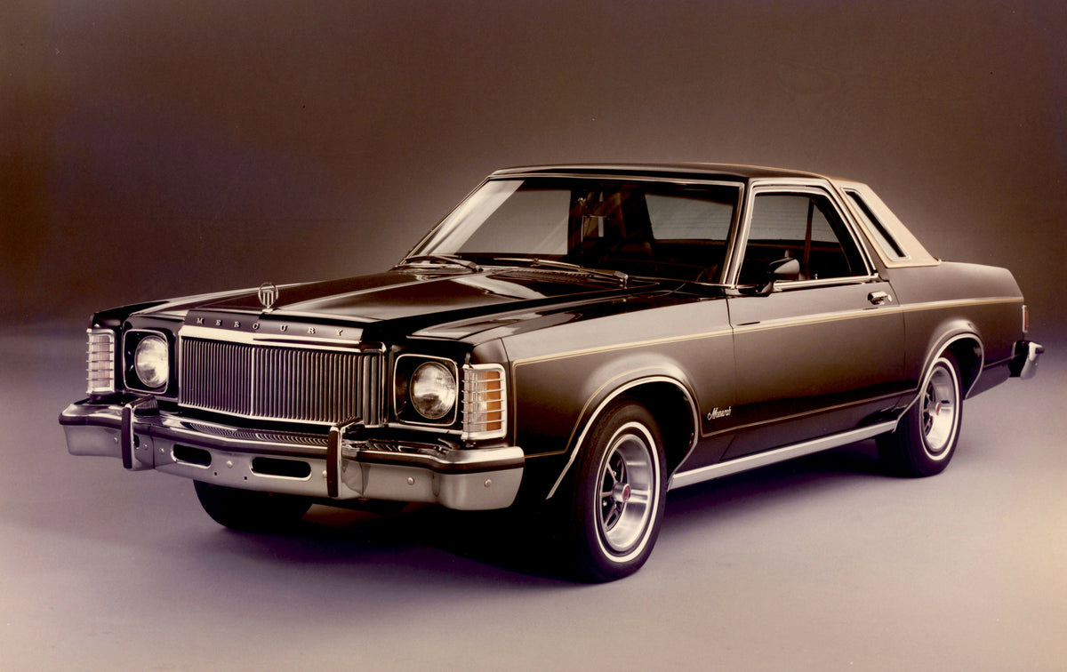 This archival image documents the 1977 Mercury Monarch Coupe in studio AR-2007-5 and is preserved in the Ford Heritage Vault as part of Ford Motor Company's historic photographic archive. Free for personal, non-commercial use. Ford Heritage Vault ...
