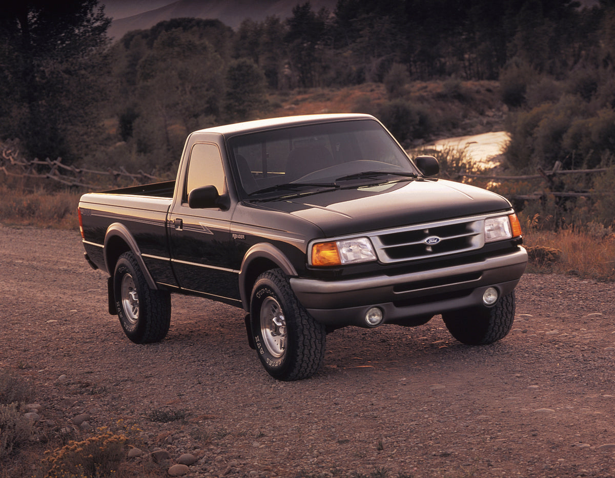 This archival image documents the 1995 Ford Ranger STX 4x4 and is preserved in the Ford Heritage Vault as part of Ford Motor Company's historic photographic archive. Free for personal, non-commercial use. Ford Heritage Vault reference AR-2008-8.1....