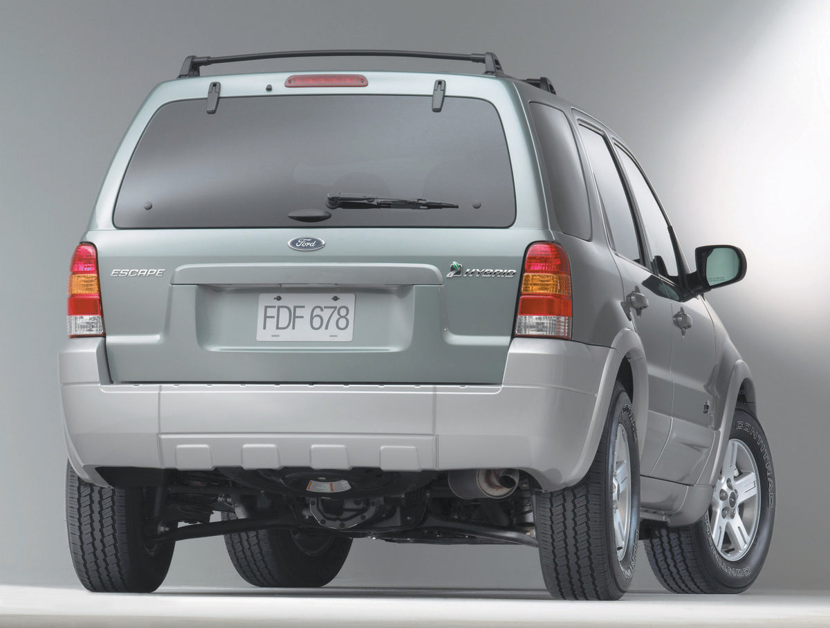This archival image documents the 2005 Ford Escape Hybrid and is preserved in the Ford Heritage Vault as part of Ford Motor Company's historic photographic archive. Free for personal, non-commercial use. Ford Heritage Vault reference AR-2008-8.1.2...