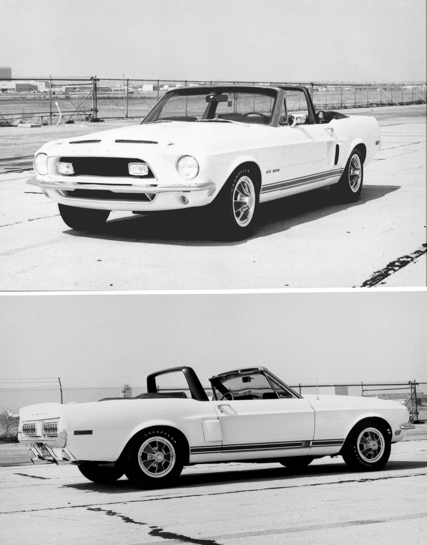 This archival image documents the 1968 Ford Mustang Shelby convertible and is preserved in the Ford Heritage Vault as part of Ford Motor Company's historic photographic archive. Free for personal, non-commercial use. Ford Heritage Vault reference ...