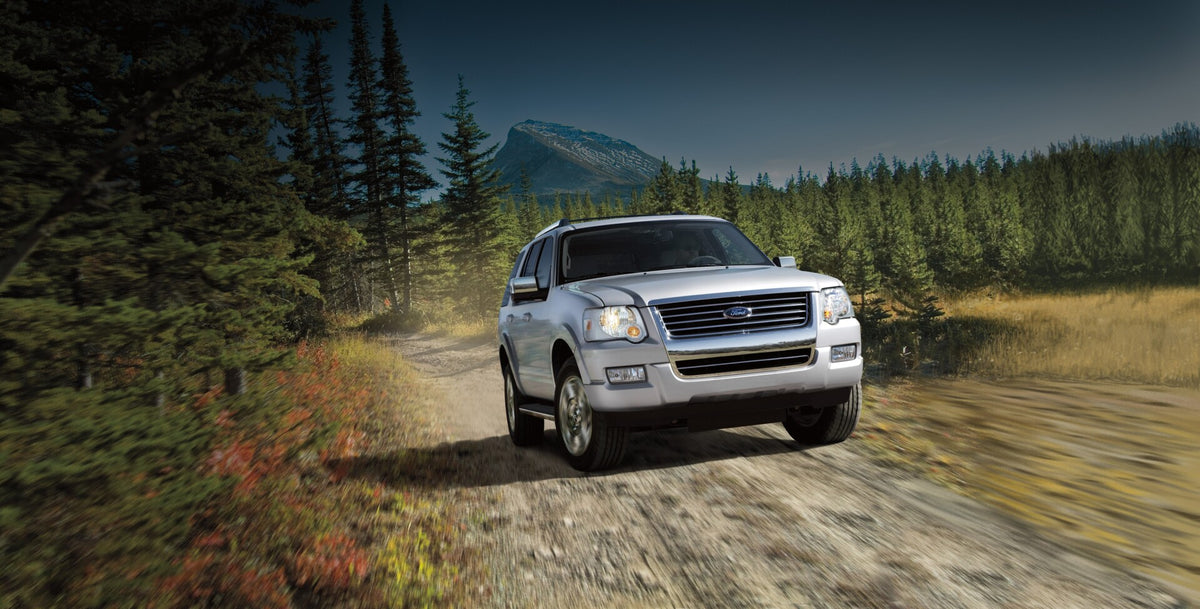 This archival image documents the 2010 Ford Explorer action shot on scenic road MS35707 and is preserved in the Ford Heritage Vault as part of Ford Motor Company's historic photographic archive. Free for personal, non-commercial use. Ford Heritage...