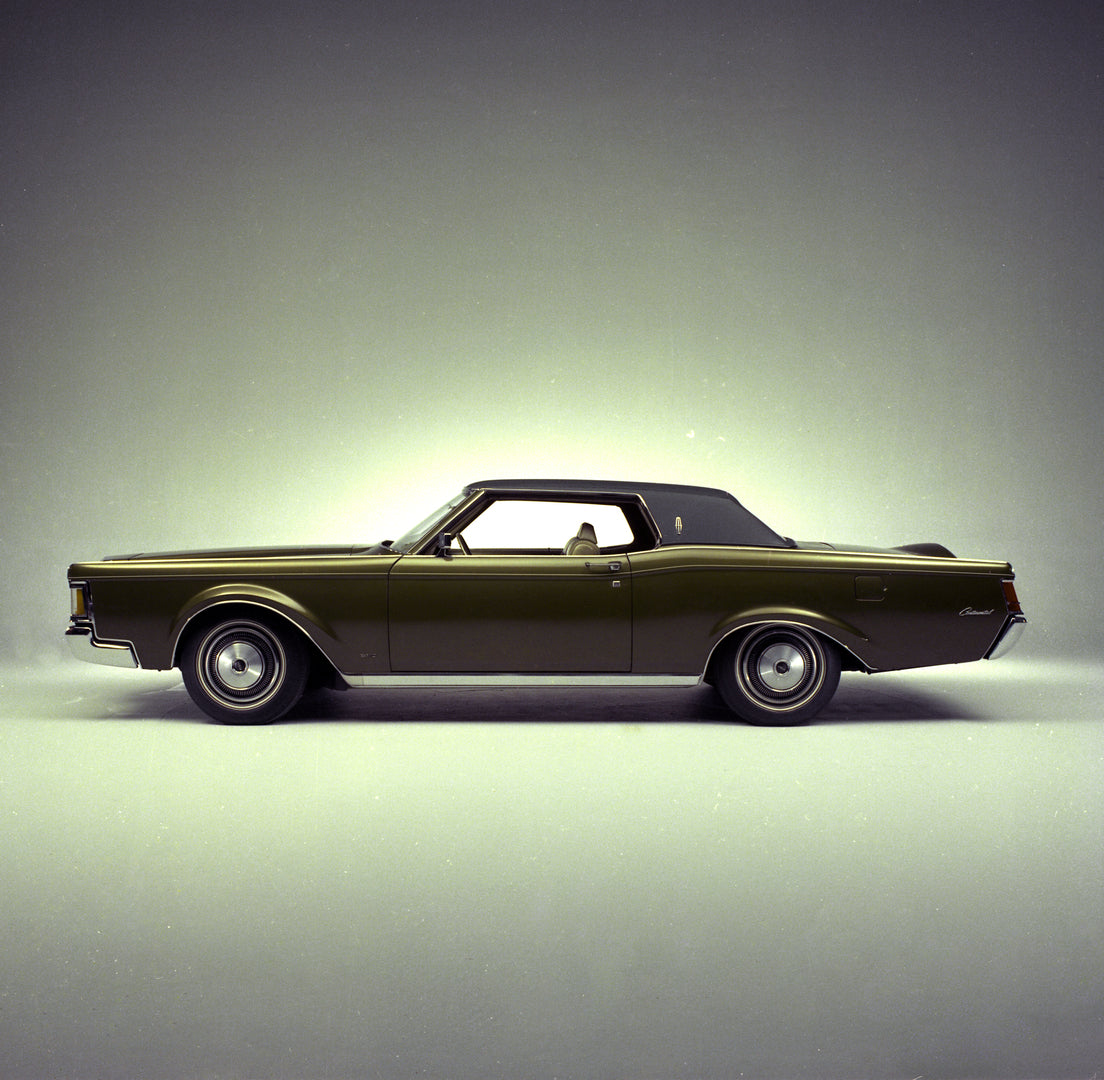 This archival image documents the 1970 Lincoln Continental Mark III and is preserved in the Ford Heritage Vault as part of Ford Motor Company's historic photographic archive. Free for personal, non-commercial use. Ford Heritage Vault reference AR-...
