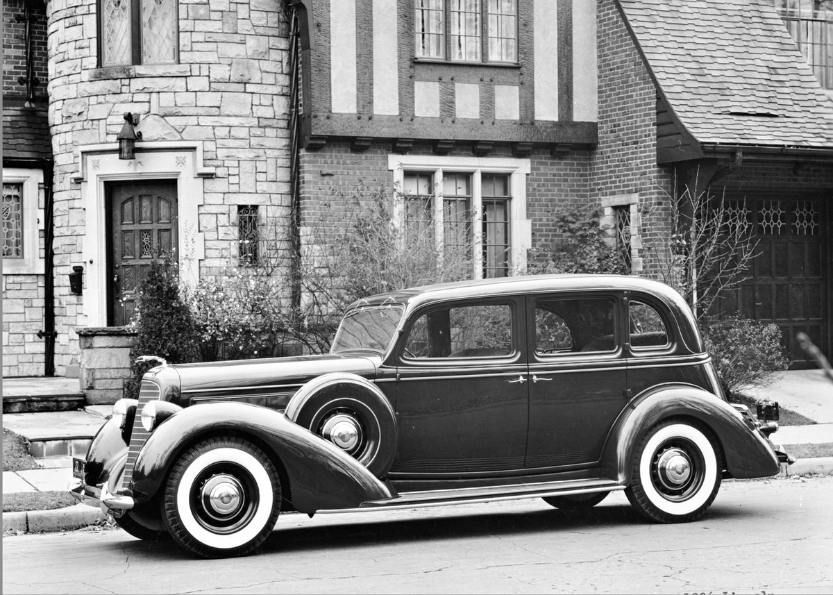 This archival image documents the 1936 Lincoln Sedan three window five passenger and is preserved in the Ford Heritage Vault as part of Ford Motor Company's historic photographic archive. Free for personal, non-commercial use. Ford Heritage Vault ...