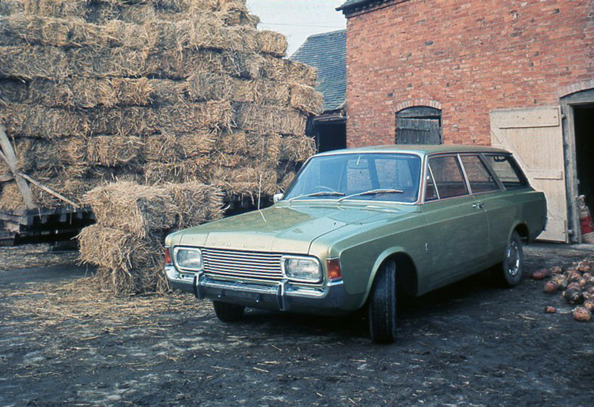 This archival image documents the 1969 Ford Taunus 20M Estate with hay bales at barn and is preserved in the Ford Heritage Vault as part of Ford Motor Company's historic photographic archive. Free for personal, non-commercial use. Ford Heritage Va...