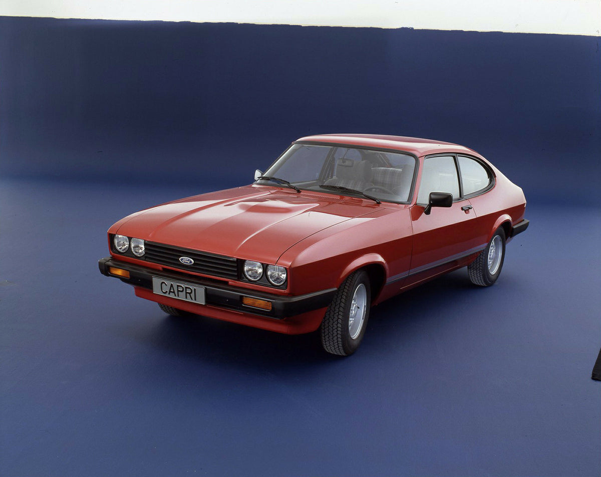 This archival image documents the 1983 Ford Capri Mark III LHD 2 Litre in studio and is preserved in the Ford Heritage Vault as part of Ford Motor Company's historic photographic archive. Free for personal, non-commercial use. Ford Heritage Vault ...