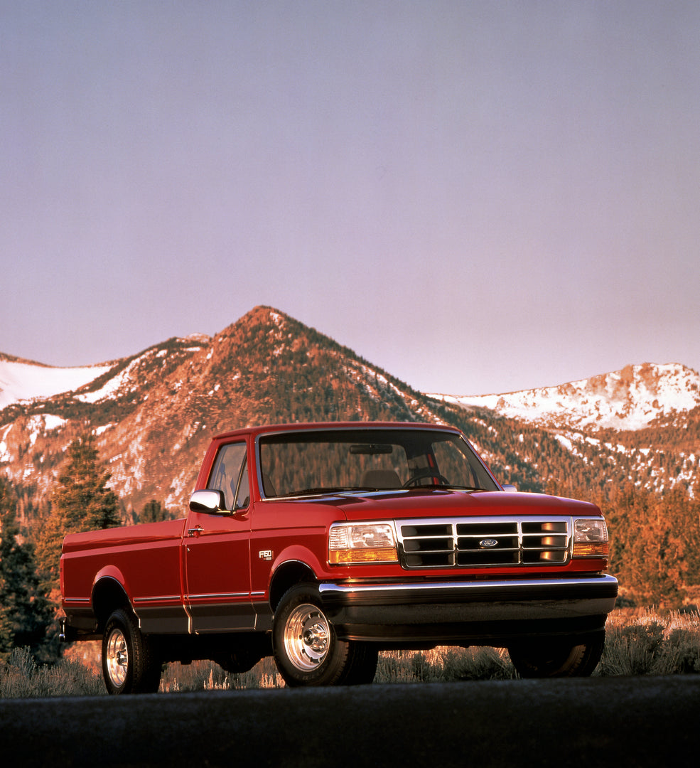 This archival image documents the 1995 Ford F150 XLT and is preserved in the Ford Heritage Vault as part of Ford Motor Company's historic photographic archive. Free for personal, non-commercial use. Ford Heritage Vault reference AR-2008-8.1.4.778.