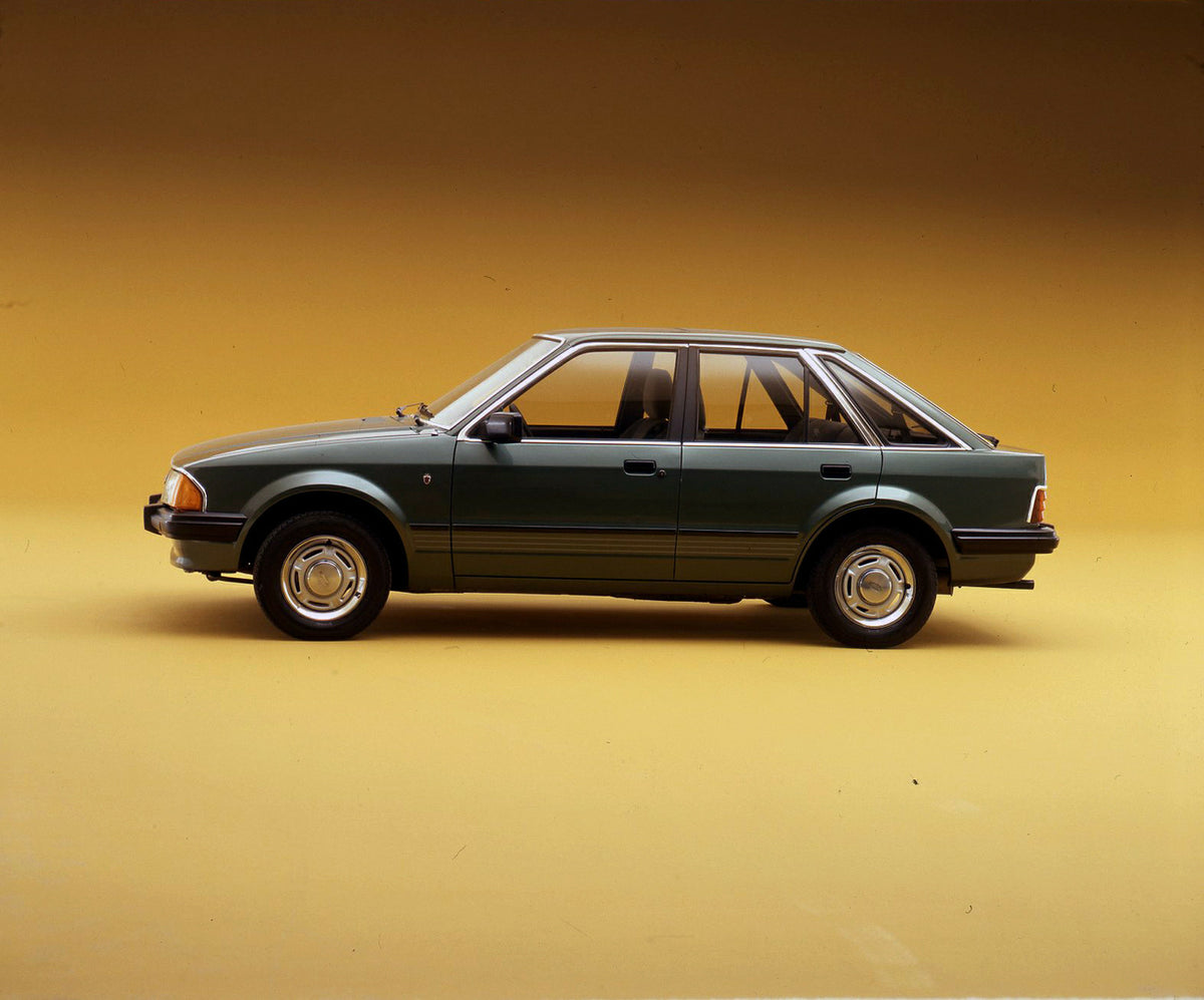 This archival image documents the 1980 Ford Escort 1.6 Ghia Mark III LHD in studio and is preserved in the Ford Heritage Vault as part of Ford Motor Company's historic photographic archive. Free for personal, non-commercial use. Ford Heritage Vaul...