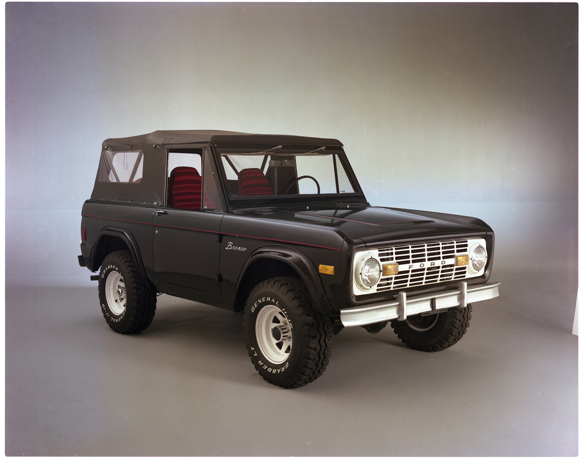 This archival image documents the 1977 Ford Bronco and is preserved in the Ford Heritage Vault as part of Ford Motor Company's historic photographic archive. Free for personal, non-commercial use. Ford Heritage Vault reference AR-2008-8.1.7.265.