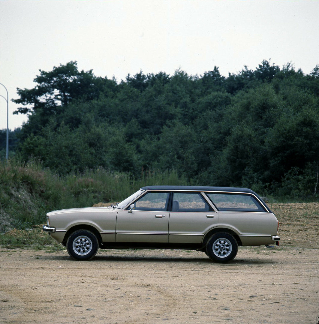 This archival image documents the 1978 Ford Taunus LHD side view on dirt road in Genk and is preserved in the Ford Heritage Vault as part of Ford Motor Company's historic photographic archive. Free for personal, non-commercial use. Ford Heritage V...