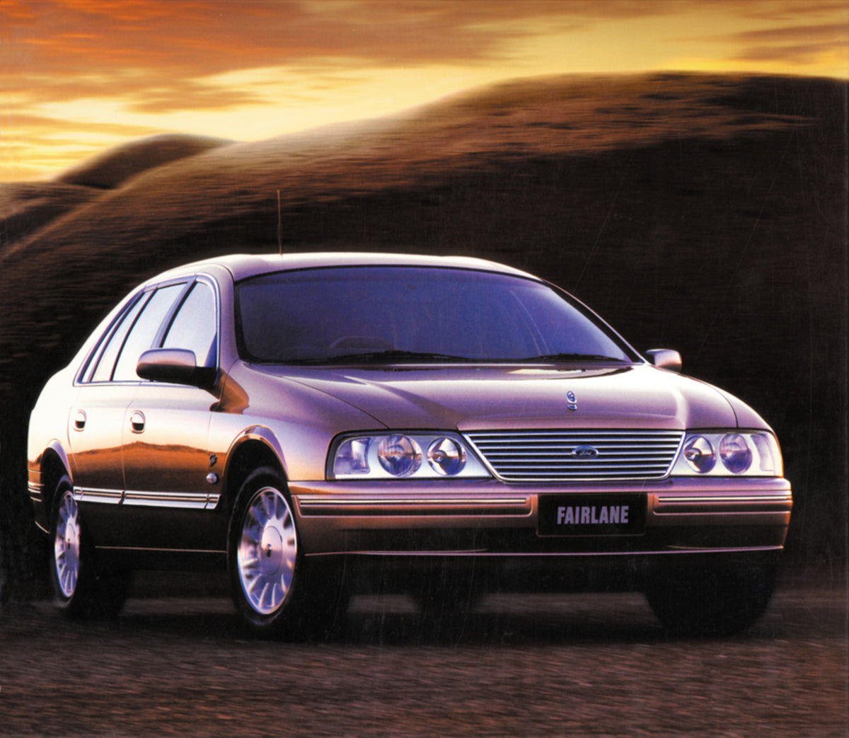 This archival image documents the 1999 Ford Fairlane Ghia and is preserved in the Ford Heritage Vault as part of Ford Motor Company's historic photographic archive. Free for personal, non-commercial use. Ford Heritage Vault reference AR-2008-8.1.2...
