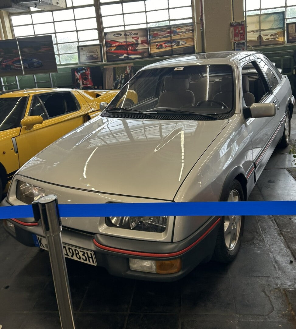 This archival image documents the 1984 Ford Sierra Mk I XR-4 and is preserved in the Ford Heritage Vault as part of Ford Motor Company's historic photographic archive. Free for personal, non-commercial use. Ford Heritage Vault reference AR-2024-9....