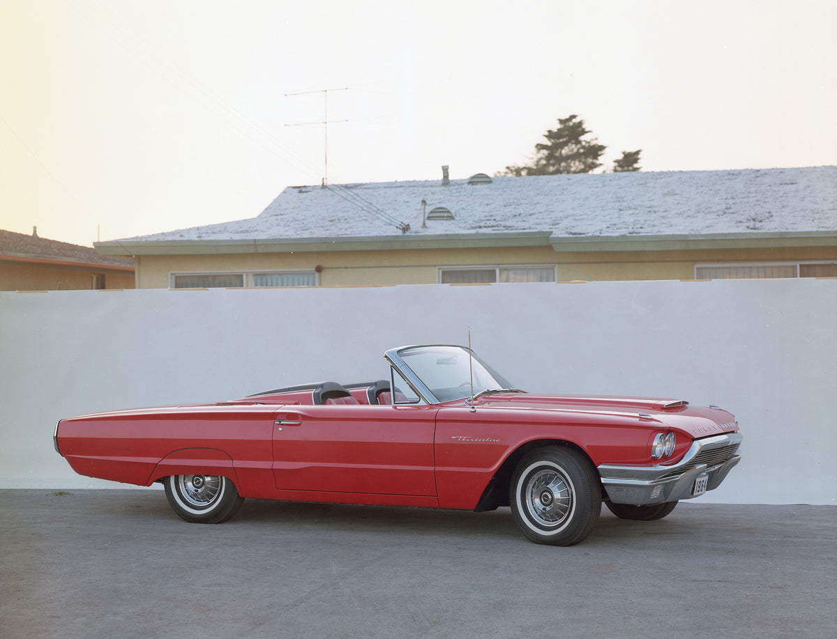 This archival image documents the 1964 Ford Thunderbird Sport Roadster and is preserved in the Ford Heritage Vault as part of Ford Motor Company's historic photographic archive. Free for personal, non-commercial use. Ford Heritage Vault reference ...