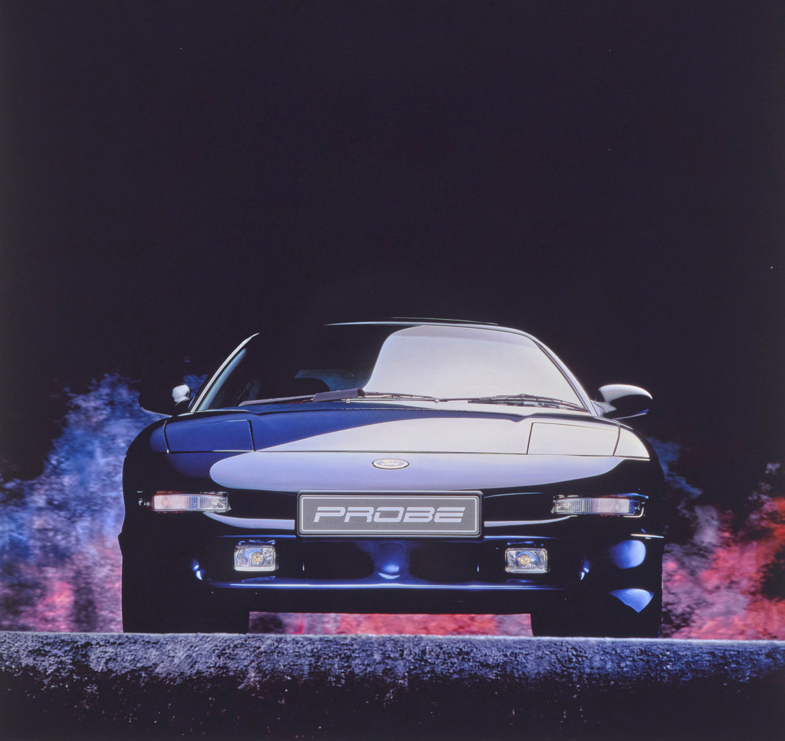 This archival image documents the 1994 Ford Probe Front End View in Studio FAP-2011-3 and is preserved in the Ford Heritage Vault as part of Ford Motor Company's historic photographic archive. Free for personal, non-commercial use. Ford Heritage V...