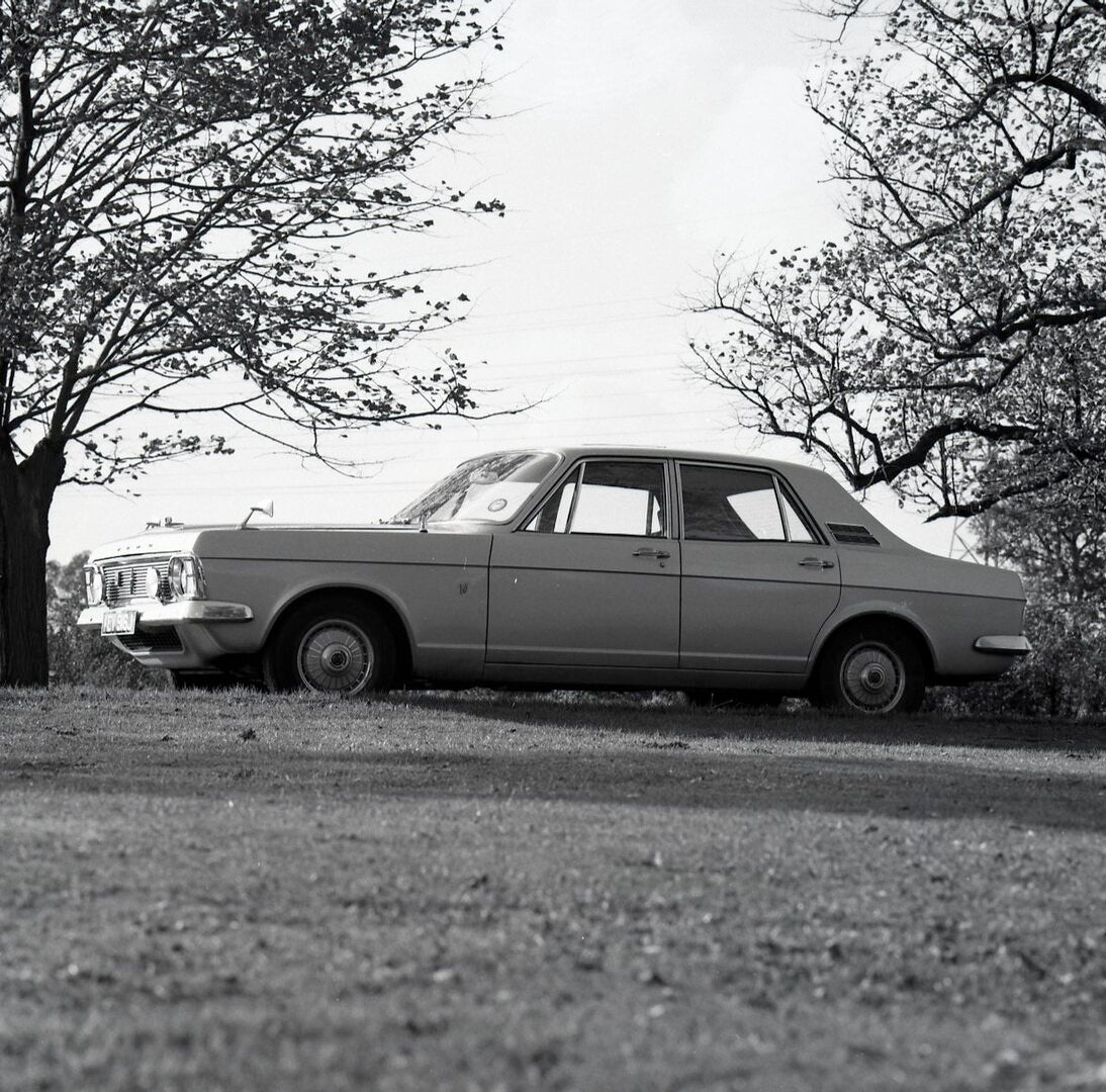 This archival image documents the 1970 Ford Zephyr 6 Mark IV RHD side view with scenic trees and is preserved in the Ford Heritage Vault as part of Ford Motor Company's historic photographic archive. Free for personal, non-commercial use. Ford Her...