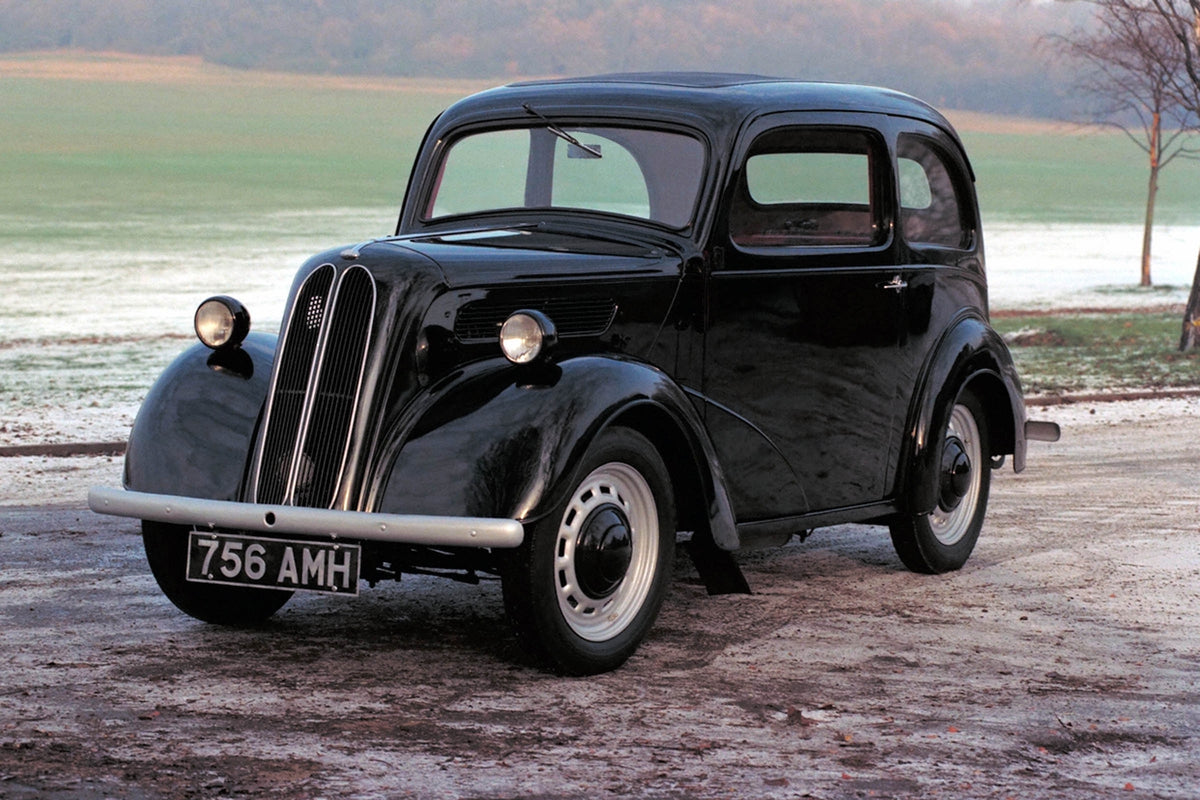 This archival image documents the 1953 Ford Popular in scenic field 1953-59-07 and is preserved in the Ford Heritage Vault as part of Ford Motor Company's historic photographic archive. Free for personal, non-commercial use. Ford Heritage Vault re...