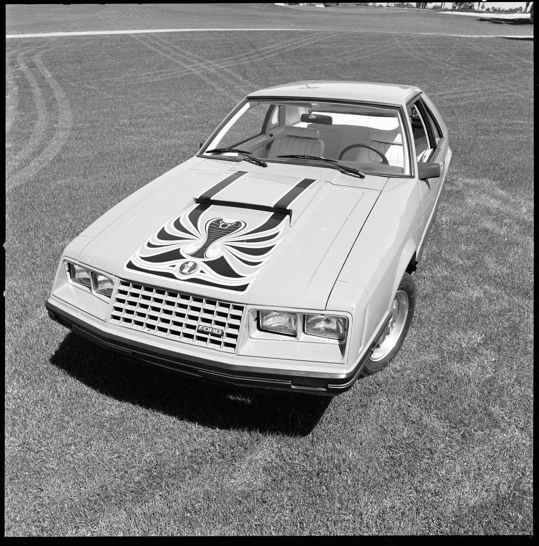 This archival image documents the 1979 Ford Mustang Cobra and is preserved in the Ford Heritage Vault as part of Ford Motor Company's historic photographic archive. Free for personal, non-commercial use. Ford Heritage Vault reference AR-2008-8.1.4...