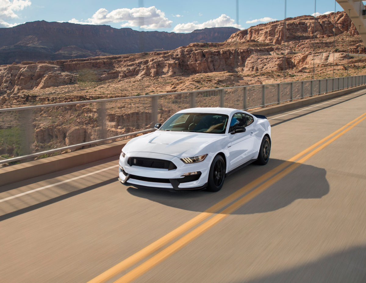 This archival image documents the 2017 Ford Mustang action shot on scenic road MS and is preserved in the Ford Heritage Vault as part of Ford Motor Company's historic photographic archive. Free for personal, non-commercial use. Ford Heritage Vault...