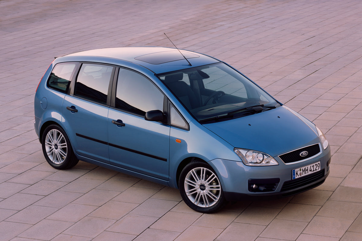 This archival image documents the 2003 Ford C-Max Mark I on scenic brick pavement and is preserved in the Ford Heritage Vault as part of Ford Motor Company's historic photographic archive. Free for personal, non-commercial use. Ford Heritage Vault...