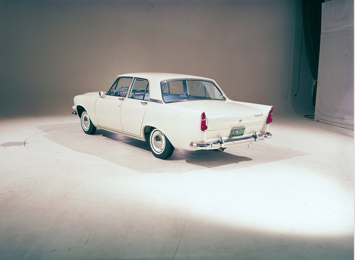 This archival image documents the 1963 Ford Zephyr 4 in studio and is preserved in the Ford Heritage Vault as part of Ford Motor Company's historic photographic archive. Free for personal, non-commercial use. Ford Heritage Vault reference AR-2008-...