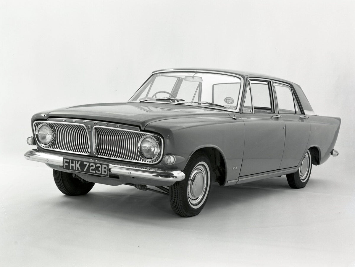 This archival image documents the 1965 Ford Zephyr 6 Mark III in studio and is preserved in the Ford Heritage Vault as part of Ford Motor Company's historic photographic archive. Free for personal, non-commercial use. Ford Heritage Vault reference...