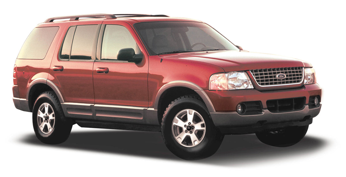 This archival image documents the 2003 Ford Explorer in studio MS3281886 and is preserved in the Ford Heritage Vault as part of Ford Motor Company's historic photographic archive. Free for personal, non-commercial use. Ford Heritage Vault referenc...