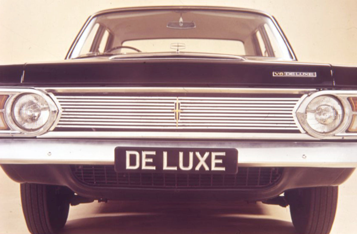 This archival image documents the 1967 Ford Zephyr Mark IV Deluxe V6 front closeup in studio and is preserved in the Ford Heritage Vault as part of Ford Motor Company's historic photographic archive. Free for personal, non-commercial use. Ford Her...