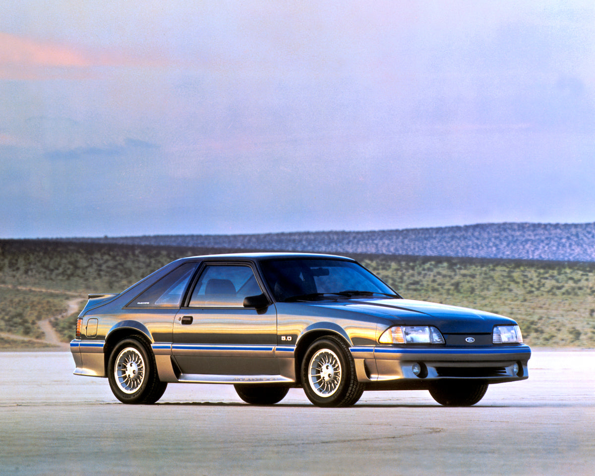This archival image documents the 1988 Ford Mustang GT and is preserved in the Ford Heritage Vault as part of Ford Motor Company's historic photographic archive. Free for personal, non-commercial use. Ford Heritage Vault reference AR-2008-8.1.4.3501.