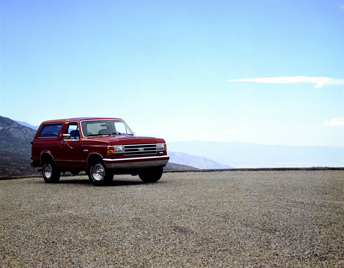 This archival image documents the 1991 Ford Bronco and is preserved in the Ford Heritage Vault as part of Ford Motor Company's historic photographic archive. Free for personal, non-commercial use. Ford Heritage Vault reference AR-2001-94-208806.18...