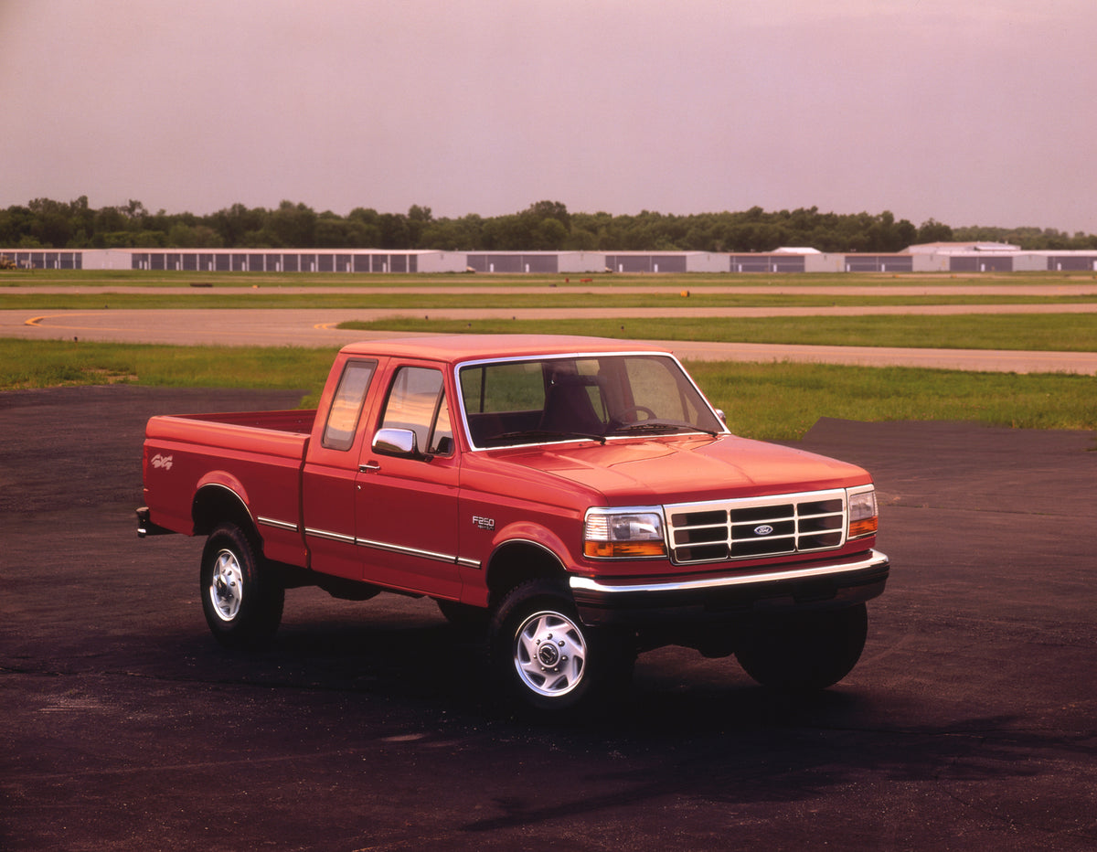 This archival image documents the 1997 Ford F-250 Heavy Duty and is preserved in the Ford Heritage Vault as part of Ford Motor Company's historic photographic archive. Free for personal, non-commercial use. Ford Heritage Vault reference AR-2008-8....