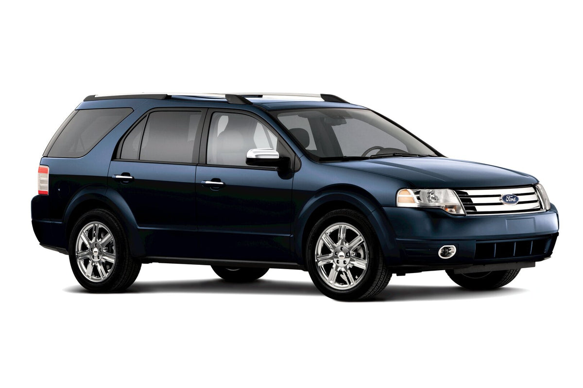 This archival image documents the 2008 Ford Taurus X in studio and is preserved in the Ford Heritage Vault as part of Ford Motor Company's historic photographic archive. Free for personal, non-commercial use. Ford Heritage Vault reference AR-2008-...