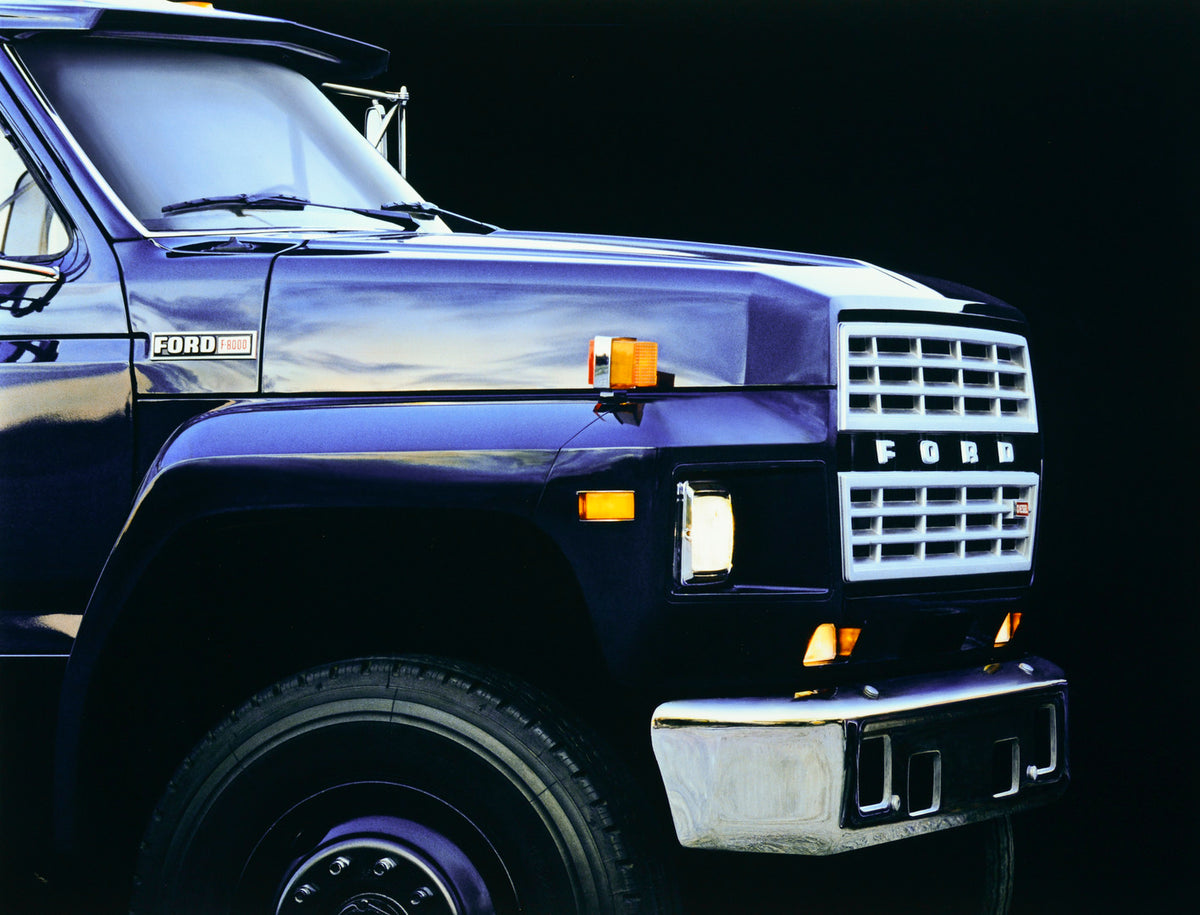 This archival image documents the 1984 Ford F-8000 and is preserved in the Ford Heritage Vault as part of Ford Motor Company's historic photographic archive. Free for personal, non-commercial use. Ford Heritage Vault reference AR-2001-86-102180.2....