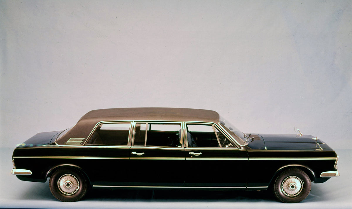 This archival image documents the 1968 Ford Zodiac Limousine side view in studio and is preserved in the Ford Heritage Vault as part of Ford Motor Company's historic photographic archive. Free for personal, non-commercial use. Ford Heritage Vault ...