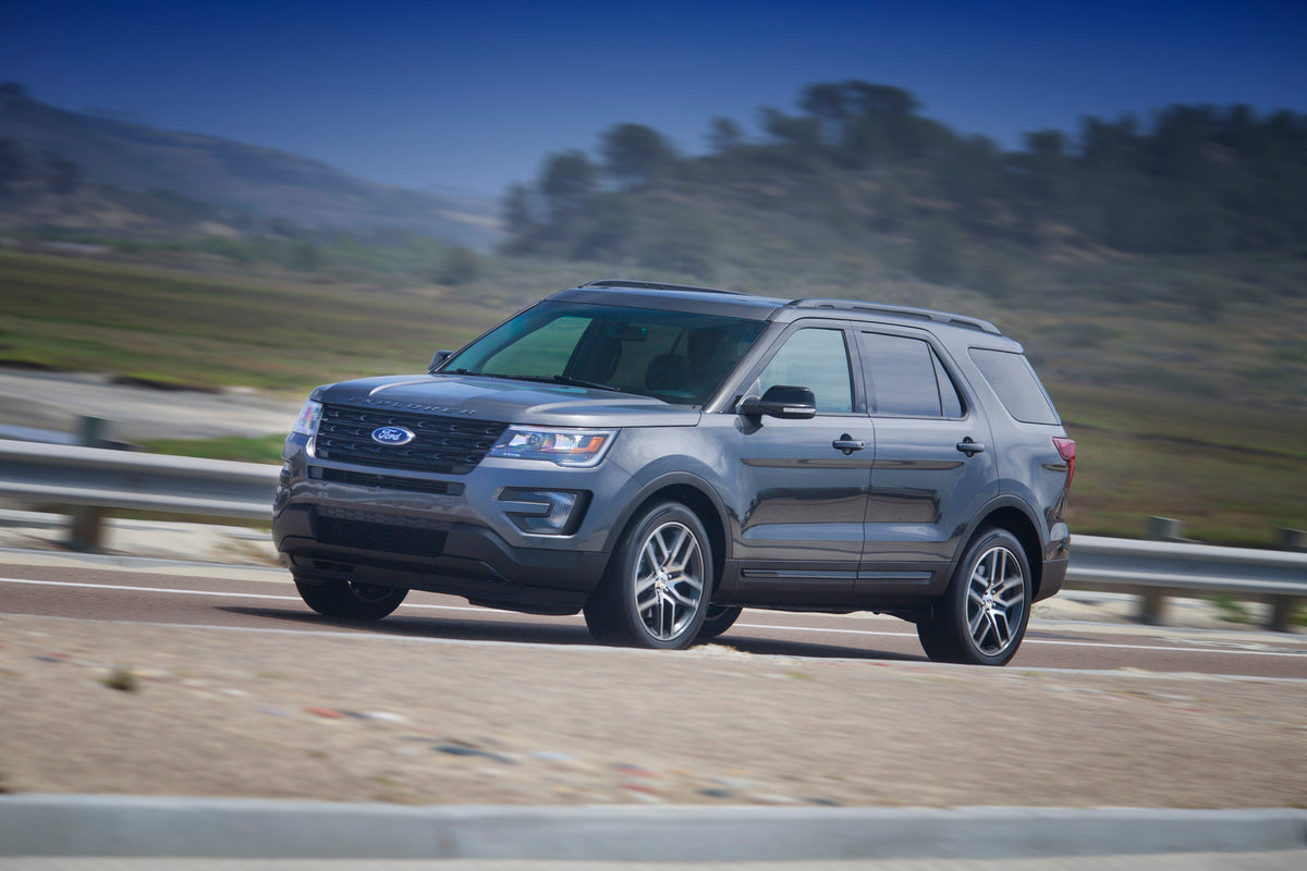 This archival image documents the 2016 Ford Explorer and is preserved in the Ford Heritage Vault as part of Ford Motor Company's historic photographic archive. Free for personal, non-commercial use. Ford Heritage Vault reference AR-2008-8.1.4.6201.