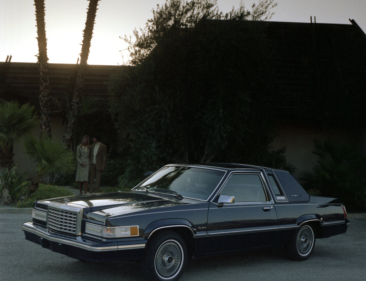 This archival image documents the 1981 Ford Thunderbird Town Landau scenic and is preserved in the Ford Heritage Vault as part of Ford Motor Company's historic photographic archive. Free for personal, non-commercial use. Ford Heritage Vault refere...