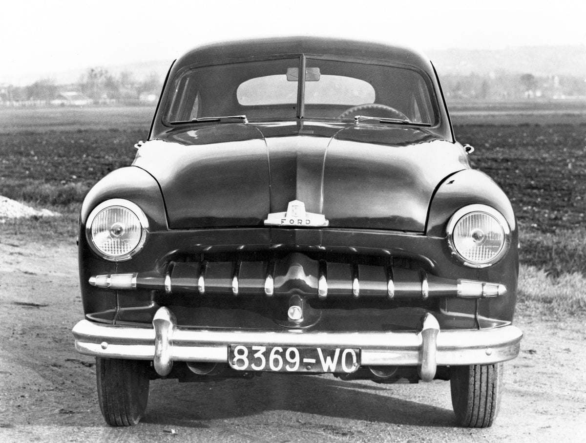 This archival image documents the 1948 Ford Vedette and is preserved in the Ford Heritage Vault as part of Ford Motor Company's historic photographic archive. Free for personal, non-commercial use. Ford Heritage Vault reference AR-2000-213654-142-...