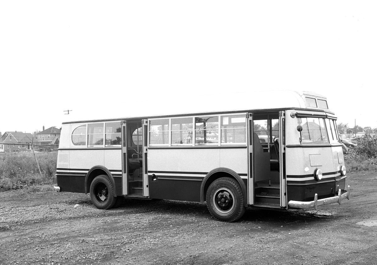 This archival image documents the 1941 Ford Transit Bus and is preserved in the Ford Heritage Vault as part of Ford Motor Company's historic photographic archive. Free for personal, non-commercial use. Ford Heritage Vault reference AR-2008-8.1.4.876.