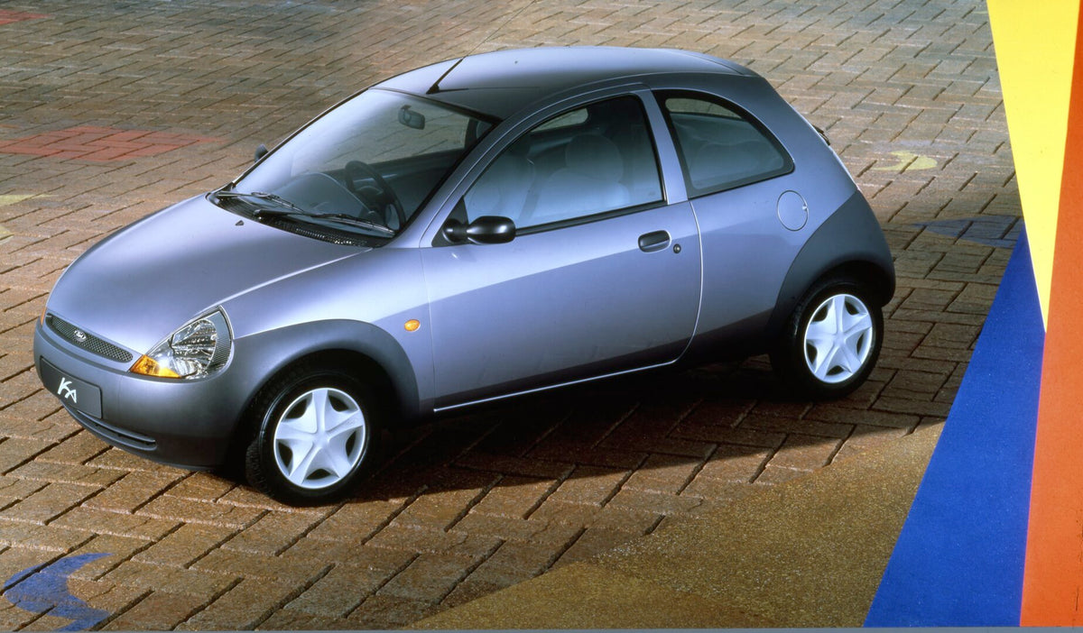 This archival image documents the 1997 Ford Ka on location and is preserved in the Ford Heritage Vault as part of Ford Motor Company's historic photographic archive. Free for personal, non-commercial use. Ford Heritage Vault reference AR-2000-2136...