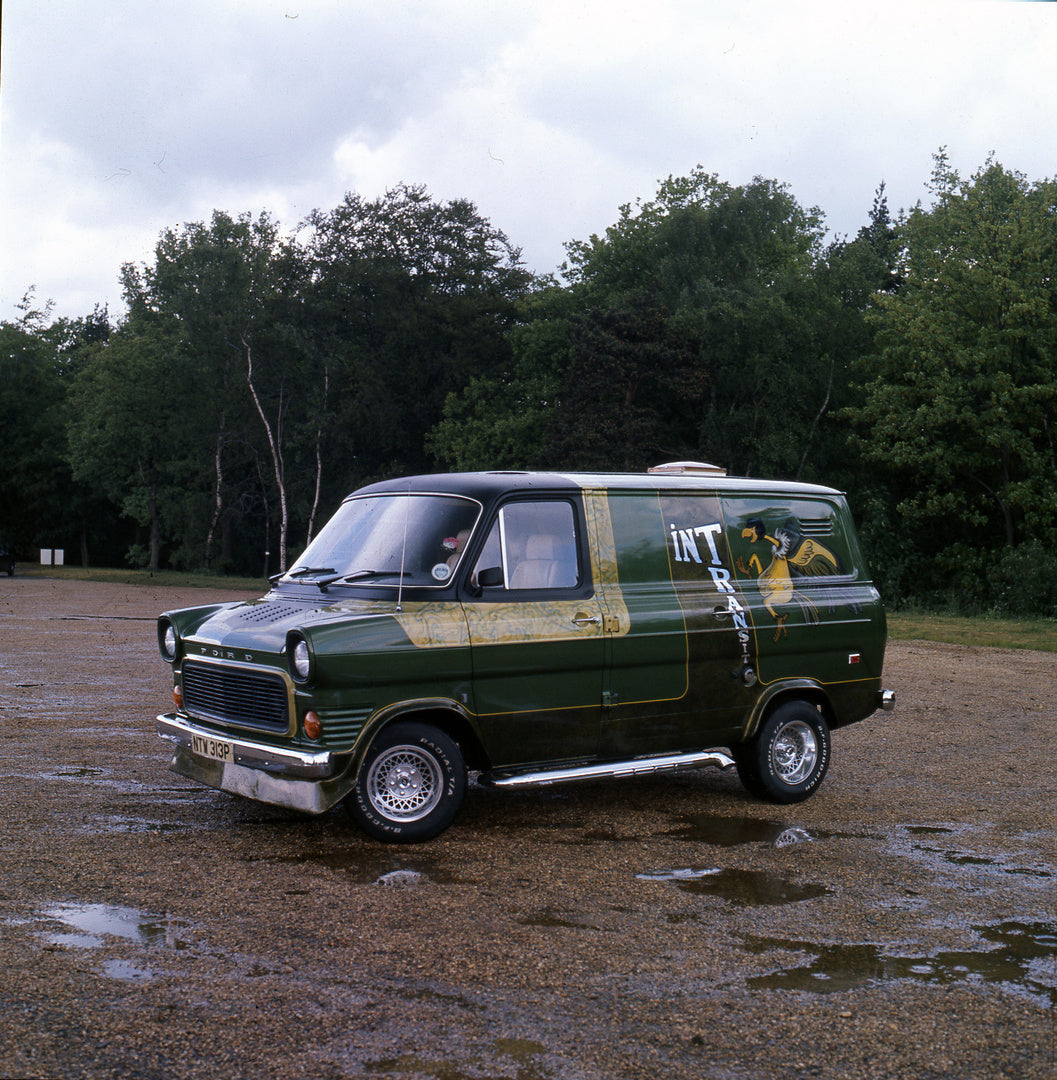 This archival image documents the 1976 Ford Transit Mark I Custom Street Transit Van in scenic field and is preserved in the Ford Heritage Vault as part of Ford Motor Company's historic photographic archive. Free for personal, non-commercial use. ...