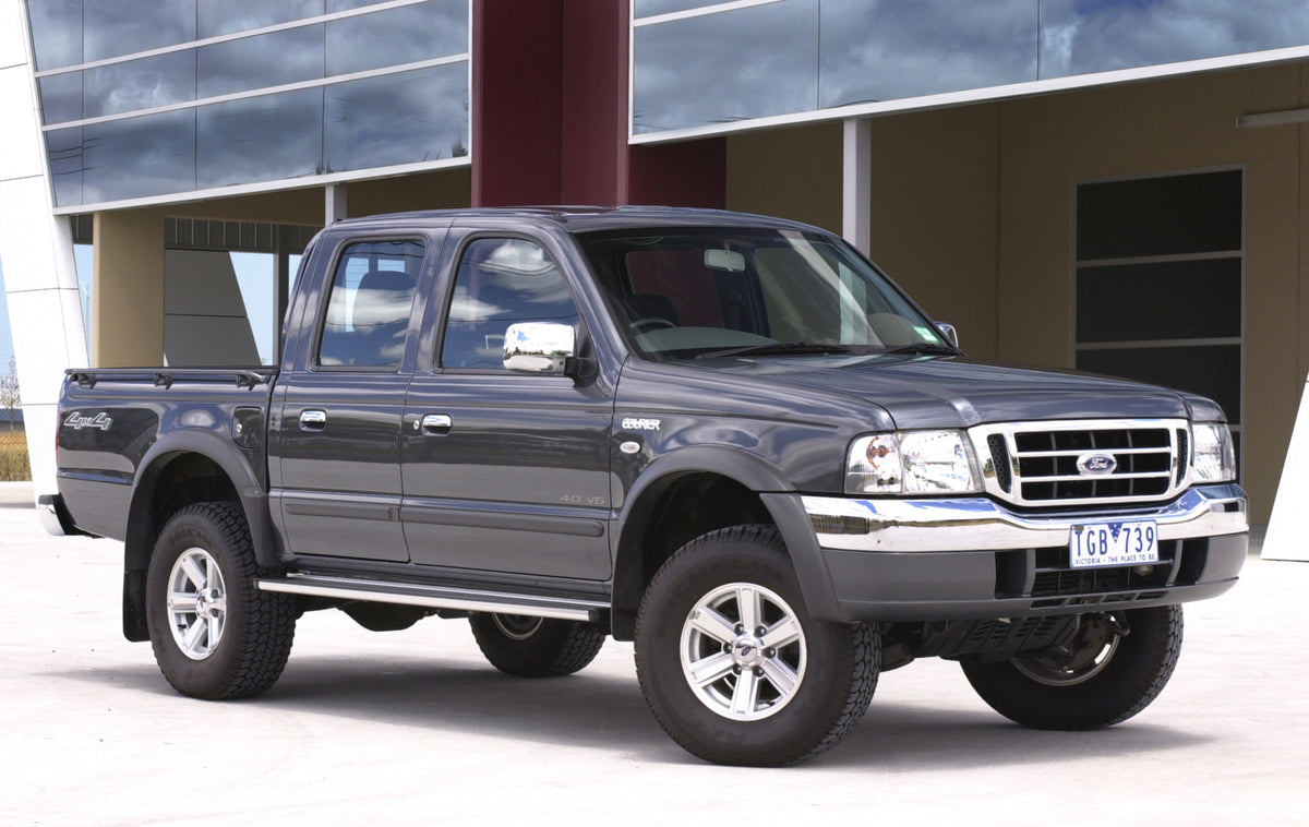 This archival image documents the 2005 Ford PH Courier V6 XLT Pickup Truck Driver Side Front End View in Driveway FAP-2011-3 and is preserved in the Ford Heritage Vault as part of Ford Motor Company's historic photographic archive. Free for person...
