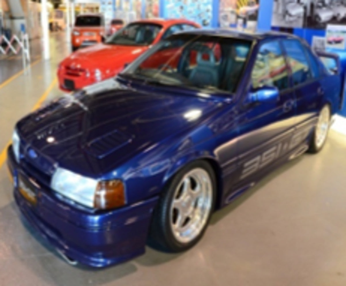 This archival image documents the 1990 Ford EA Falcon GT 351 Concept and is preserved in the Ford Heritage Vault as part of Ford Motor Company's historic photographic archive. Free for personal, non-commercial use. Ford Heritage Vault reference AR...