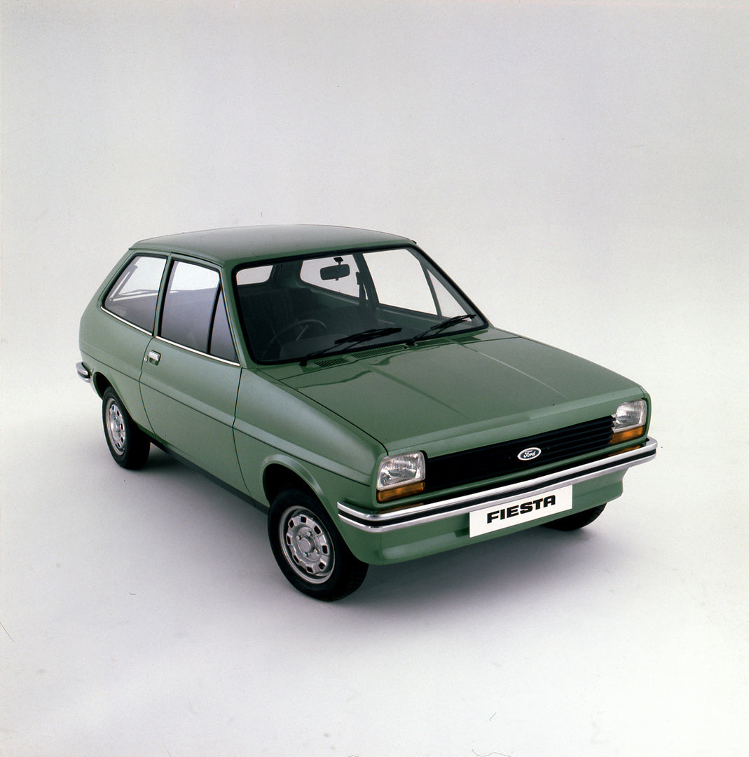 This archival image documents the 1976 Ford Fiesta Mark I L RHD in studio and is preserved in the Ford Heritage Vault as part of Ford Motor Company's historic photographic archive. Free for personal, non-commercial use. Ford Heritage Vault referen...
