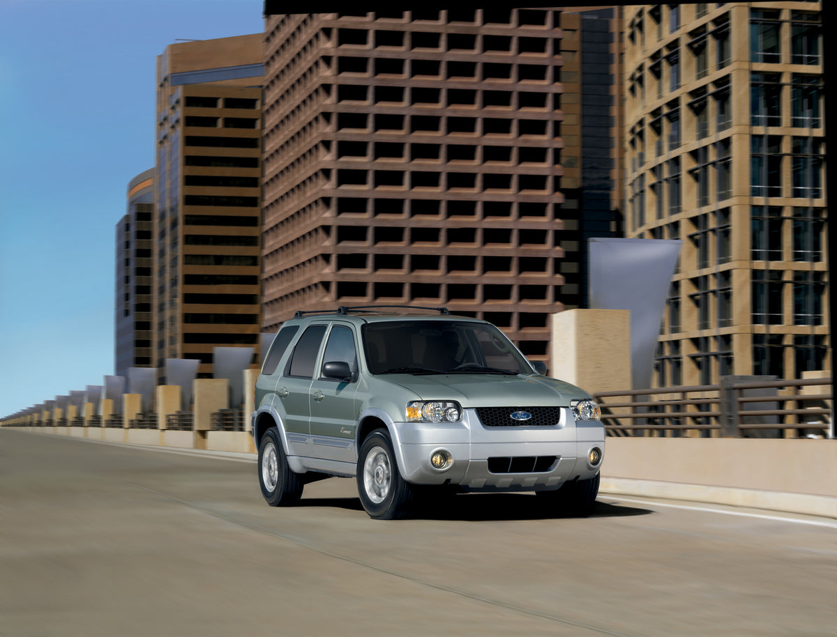 This archival image documents the 2006 Ford Escape in city and is preserved in the Ford Heritage Vault as part of Ford Motor Company's historic photographic archive. Free for personal, non-commercial use. Ford Heritage Vault reference AR-2008-8.1....